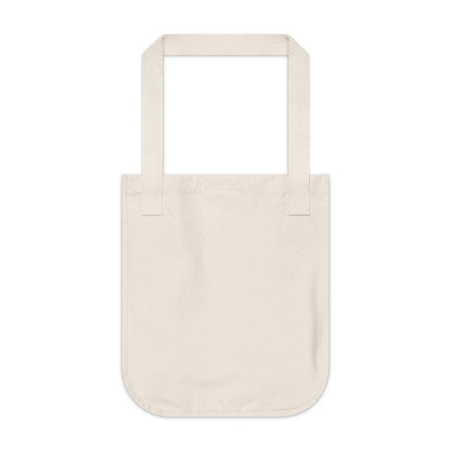 Organic Canvas Tote Bag - Liquid Blue Pour Print